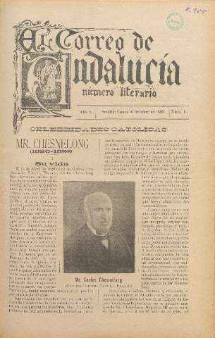 'El Correo de Andalucía : Número Literario' - Año I Número 11 - 1899 octubre 16