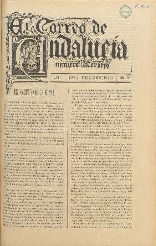 'El Correo de Andalucía : Número Literario' - Año II Número 23 - 1900 enero 8