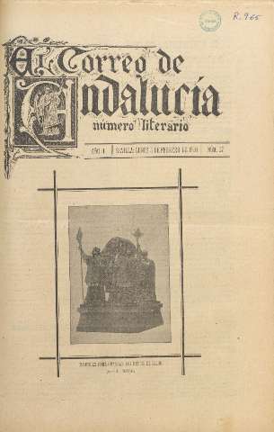 'El Correo de Andalucía : Número Literario' - Año II Número 27 - 1900 febrero 5