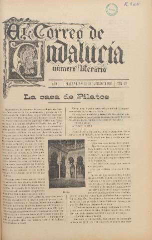 'El Correo de Andalucía : Número Literario' - Año II Número 30 - 1900 febrero 26