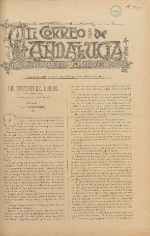 'El Correo de Andalucía : Número Literario' - Año II Número 32 - 1900 marzo 12