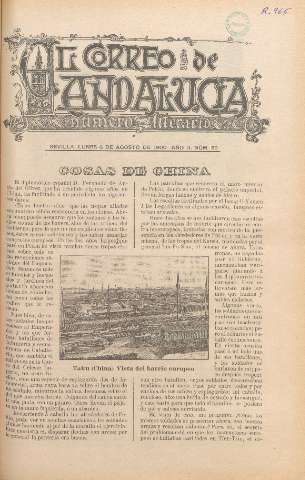 'El Correo de Andalucía : Número Literario' - Año II Número 53 - 1900 agosto 6