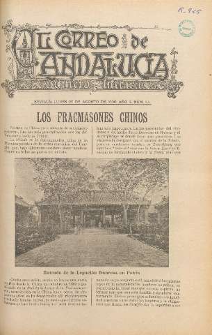 'El Correo de Andalucía : Número Literario' - Año II Número 55 - 1900 agosto 20