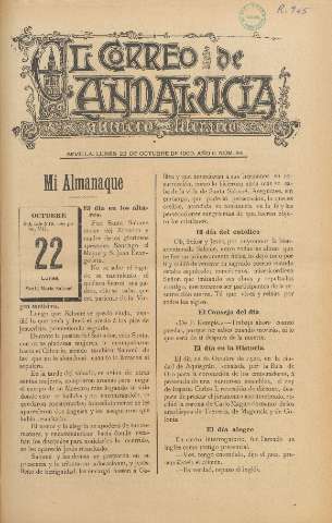 'El Correo de Andalucía : Número Literario' - Año II Número 64 - 1900 octubre 22