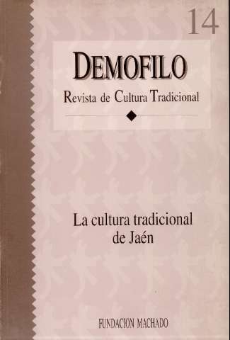'Demófilo : revista de cultura tradicional de Andalucía' -  Número 14 - 1995