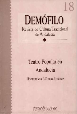'Demófilo : revista de cultura tradicional de Andalucía' -  Número 18 - 1996