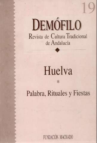 'Demófilo : revista de cultura tradicional de Andalucía' -  Número 19 - 1996