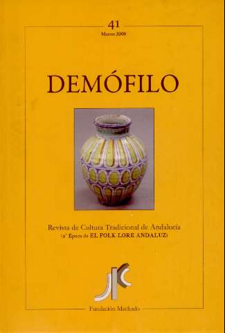 'Demófilo : revista de cultura tradicional de Andalucía' -  Número 41 - 2008
