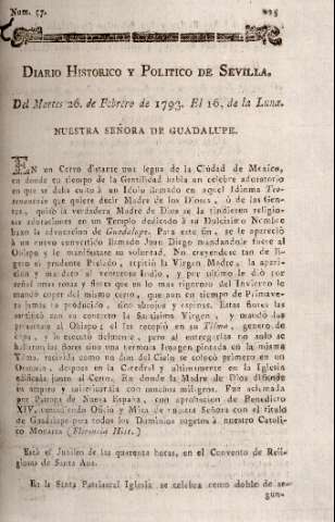 'Diario histórico y político de Sevilla' - Número 57 - 1793 febrero 26