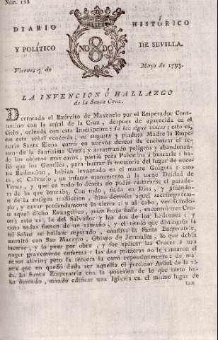 'Diario histórico y político de Sevilla' - Número 122 - 1793 mayo 3