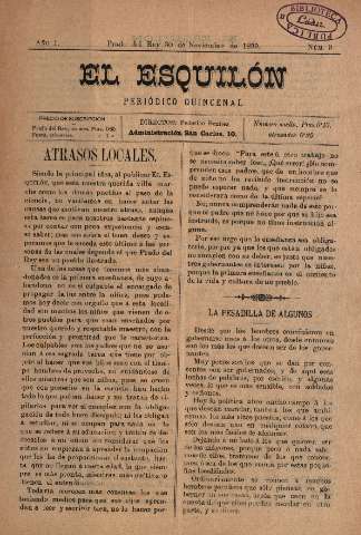 'El Esquilón : periódico quincenal' - Número 3 - 1899 noviembre 30
