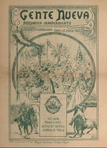 'Gente nueva : Semanario independiente, festivo, ilustrado, literario y de anuncios' - Año IX Número 369_extra - 1911 jun 15