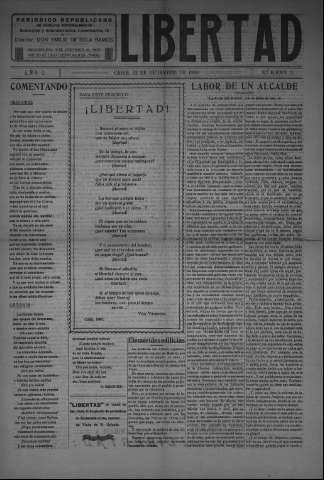 'Libertad periódico republicano' - Año I Número 2 - 1930 diciembre 22