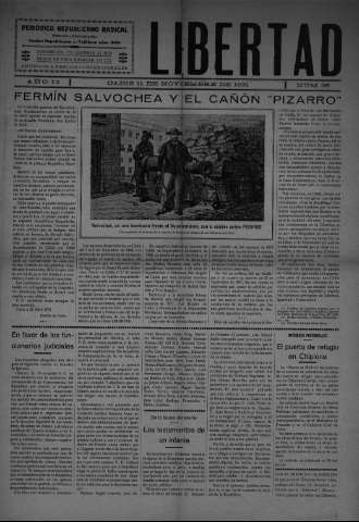 'Libertad periódico republicano' - Año II Número 36 - 1931 noviembre 11