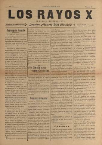 'Los Rayos X : semanario independiente' - Año V Número 97 - 1914 junio 10
