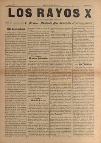 'Los Rayos X : semanario independiente' - Año V Número 98 - 1914 julio 23