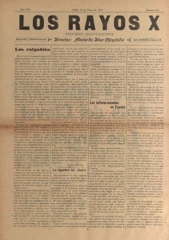 'Los Rayos X : semanario independiente' - Año VI Número 108 - 1915 junio 24
