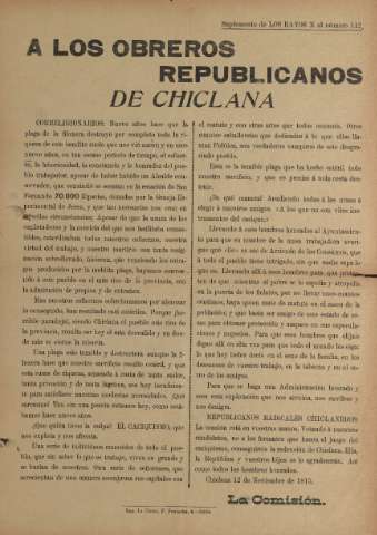 'Los Rayos X : semanario independiente' - Año VI Número 112_sup - 1915 noviembre 12