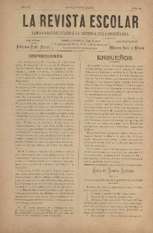 'La Revista escolar decenario dedicado a la defensa de la enseñanza' - Año III Número 99 - 1907 mayo 30