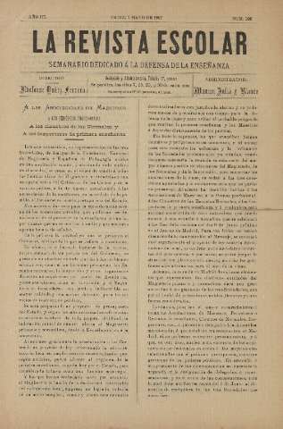 'La Revista escolar decenario dedicado a la defensa de la enseñanza' - Año III Número 100 - 1907 junio 7