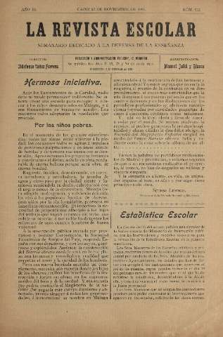 'La Revista escolar decenario dedicado a la defensa de la enseñanza' - Año III Número 122 - 1907 noviembre 23
