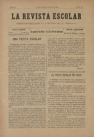 'La Revista escolar decenario dedicado a la defensa de la enseñanza' - Año IV Número 155 - 1908 julio 30