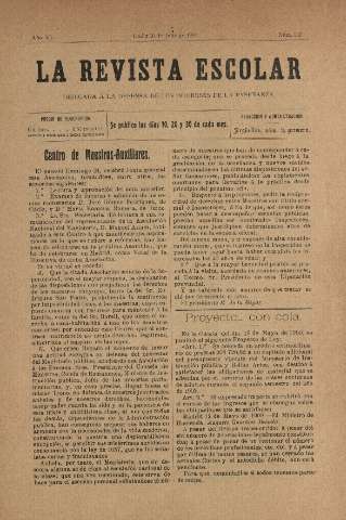 'La Revista escolar decenario dedicado a la defensa de la enseñanza' - Año VI Número 232 - 1910 julio 30