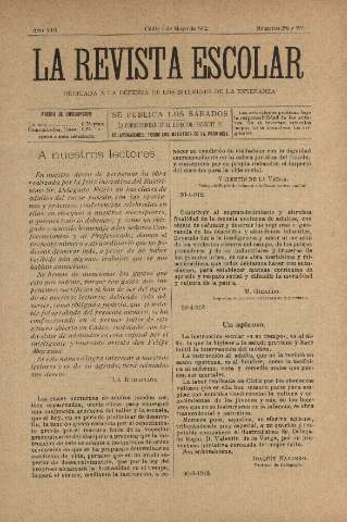 'La Revista escolar decenario dedicado a la defensa de la enseñanza' - Año VIII Números 296 297 - 1912 mayo 4