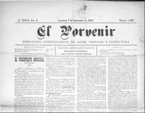 'El Porvenir : periódico independiente' - Año XI Número 1467 - 1900 septiembre 7