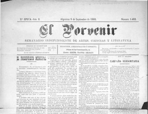 'El Porvenir : periódico independiente' - Año XI Número 1463 - 1900 septiembre 9
