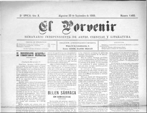 'El Porvenir : periódico independiente' - Año XI Número 1465 - 1900 septiembre 23