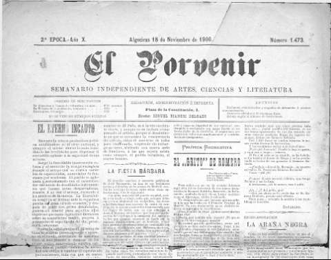 'El Porvenir : periódico independiente' - Año XI Número 1473 - 1900 noviembre 18