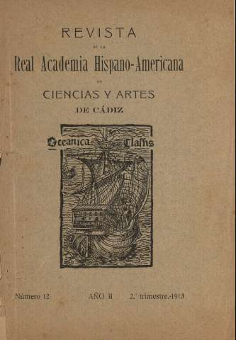 'Real Academia Hispano-Americana de Ciencias y Artes : revista ilustrada' - Número 12 - 1913 abril 1