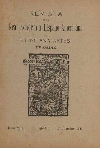 'Real Academia Hispano-Americana de Ciencias y Artes : revista ilustrada' - Número 15 - 1914 enero 1