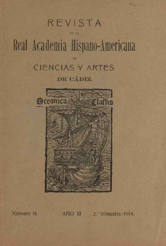 'Real Academia Hispano-Americana de Ciencias y Artes : revista ilustrada' - Número 16 - 1914 abril 1
