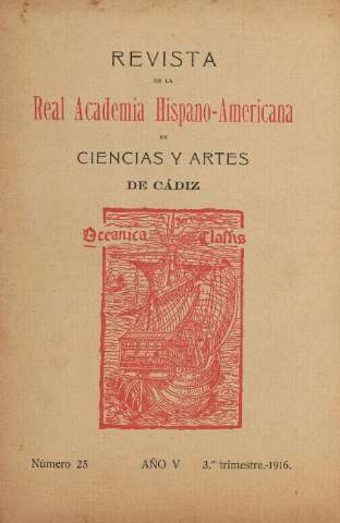 'Real Academia Hispano-Americana de Ciencias y Artes : revista ilustrada' - Número 25 - 1916 julio 1