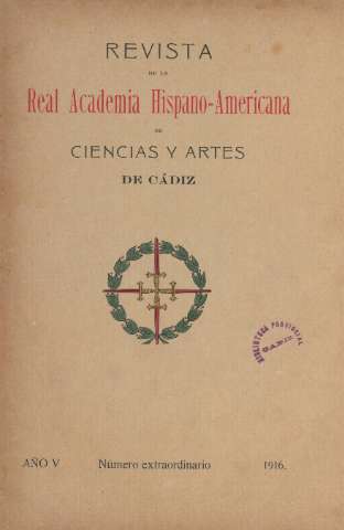'Real Academia Hispano-Americana de Ciencias y Artes : revista ilustrada' - Número extra - 1916 octubre 12