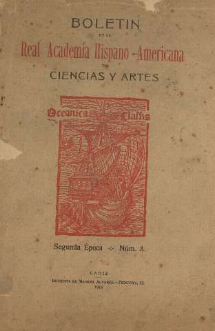 'Real Academia Hispano-Americana de Ciencias y Artes : revista ilustrada' - Número 3 - 1919 diciembre 31