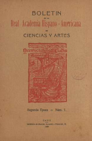 'Real Academia Hispano-Americana de Ciencias y Artes : revista ilustrada' - Número 7 - 1920 diciembre 1
