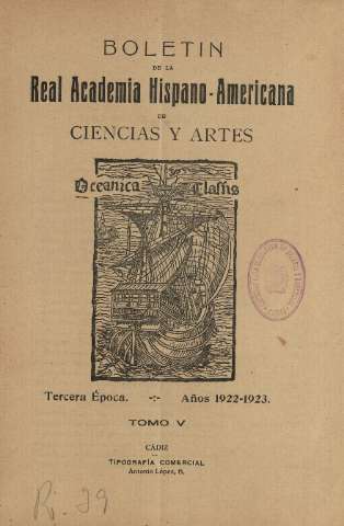 'Real Academia Hispano-Americana de Ciencias y Artes : revista ilustrada' - Número indices - 1924 enero 1