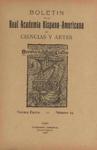 'Real Academia Hispano-Americana de Ciencias y Artes : revista ilustrada' - Número 14 - 1923 septiembre 30