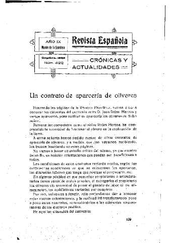 'Revista española' - Año IX Número 422 - 1922 septiembre 1