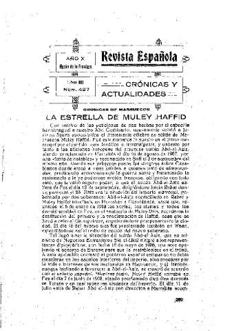 'Revista española' - Año X Número 427 - 1923 enero 1