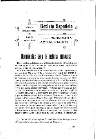 'Revista española' - Año X Número 434 - 1923 abril 15