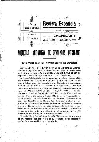 'Revista española' - Año X Número 438 - 1923 junio 15