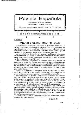 'Revista española' - Año X Número 448 - 1923 noviembre 8
