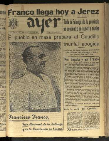 'Ayer : diario informativo de la mañana' - Año VIII Número 2120 - 1943 mayo 6
